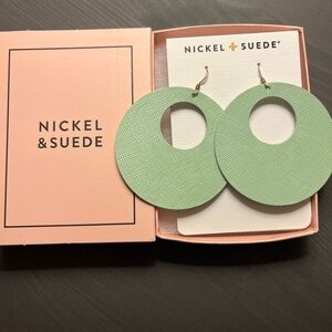 NIB Nickel & Suede Key Lime Novas - Size M